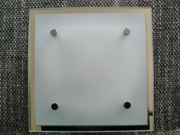 Moderne Deckenleuchte quadratisch, ca. 22 x 22 cm,