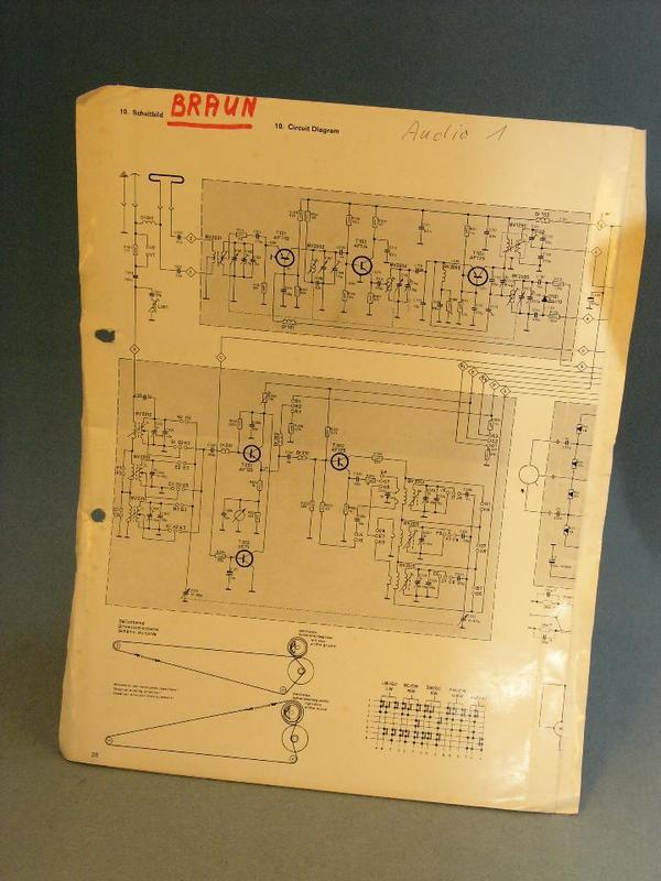 Braun Audio 1 original Manual (Technische Information)