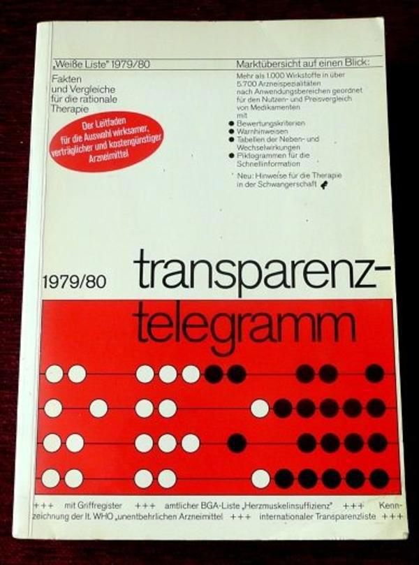 Weiße Liste - Transparenztelegramm 1979 / 1980