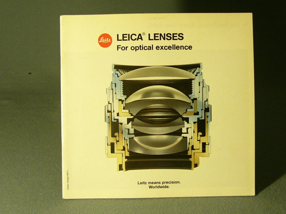 Leica Entstehung der Objektive Prospekt