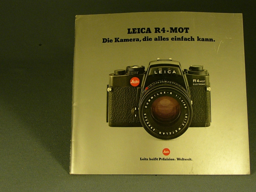 Leica R4 - Mot Prospekt neuwertig