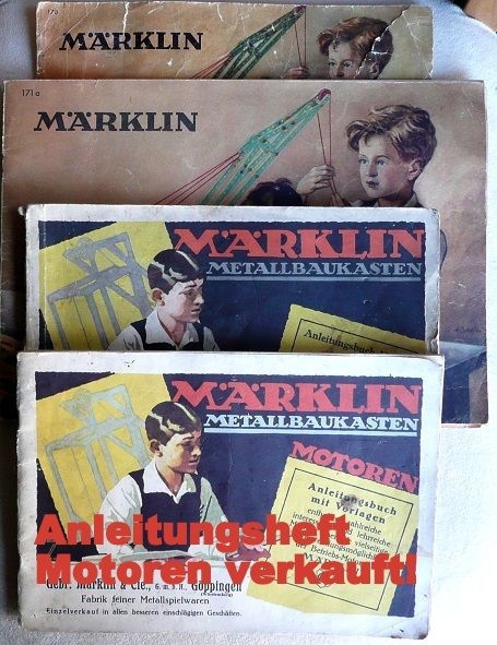 3 alte Märklin Metallbau Hefte - Raritäten für Sammler ( auch Einzelverkauf möglich)