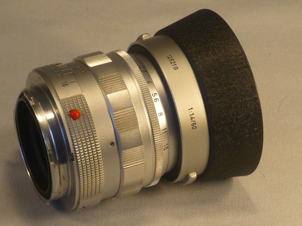 Leica Summilux M1,4 50 chrom mit Gegenlichtblende wie neu