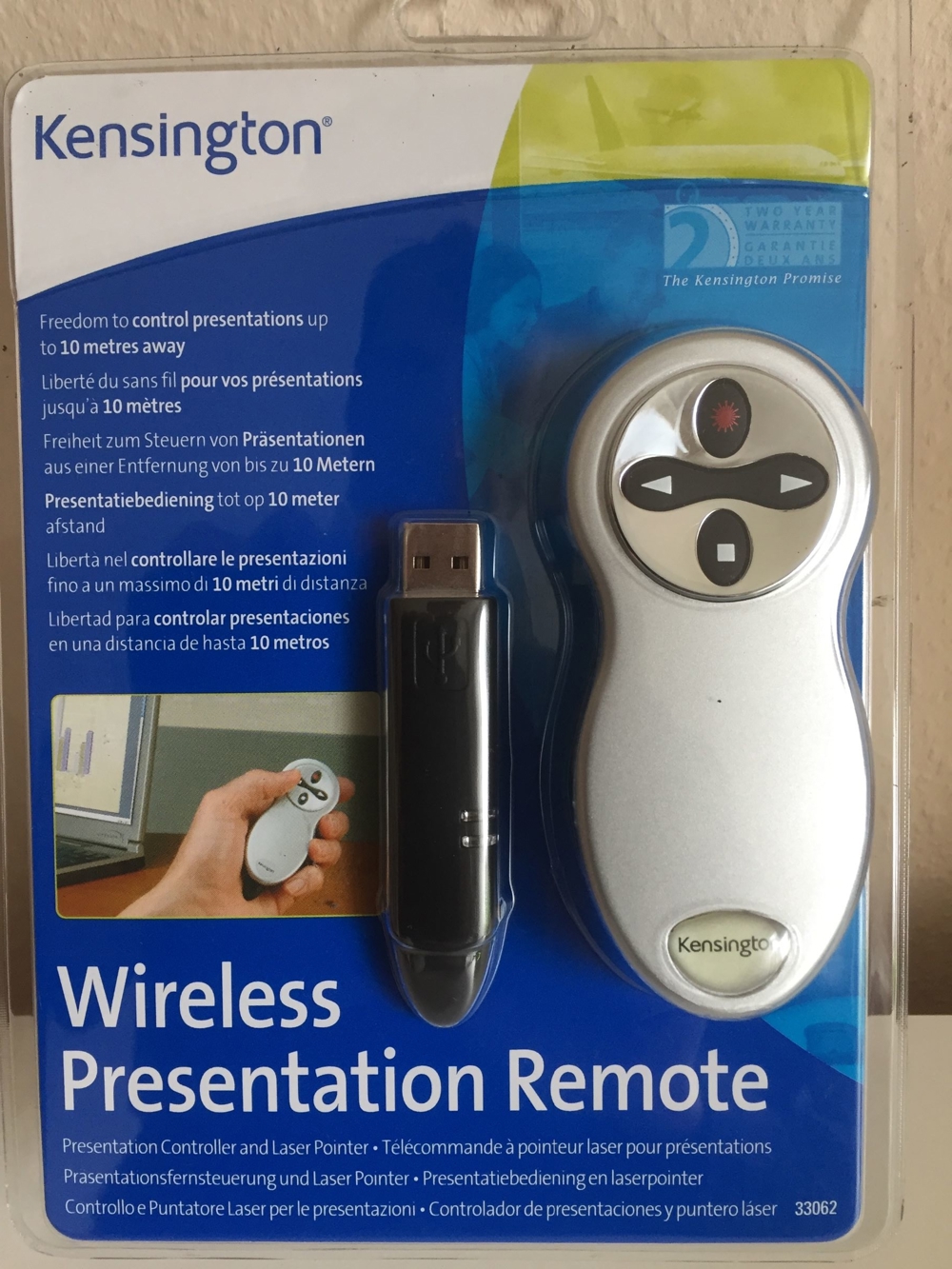 Kensington Wireless Präsentation Fernbedienung mit Laserpointer
