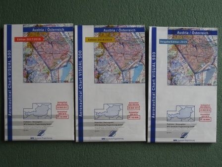 Diverse Luftfahrtkarten zu verkaufen