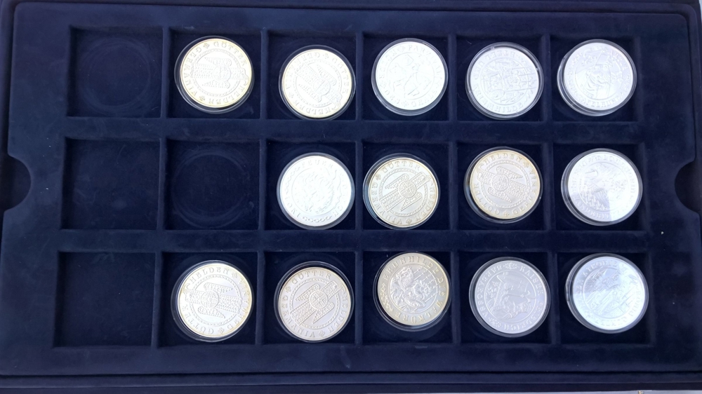 14 Silber-Münzen Kollektion Germanica