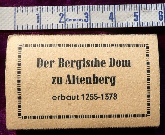 seltenes, altes Leporello der Bergische Dom zu Altenberg in ungewöhnlichem Format
