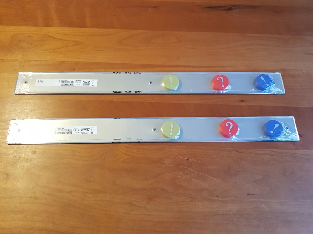 Ikea Magnetleisten mit je 3 Magneten