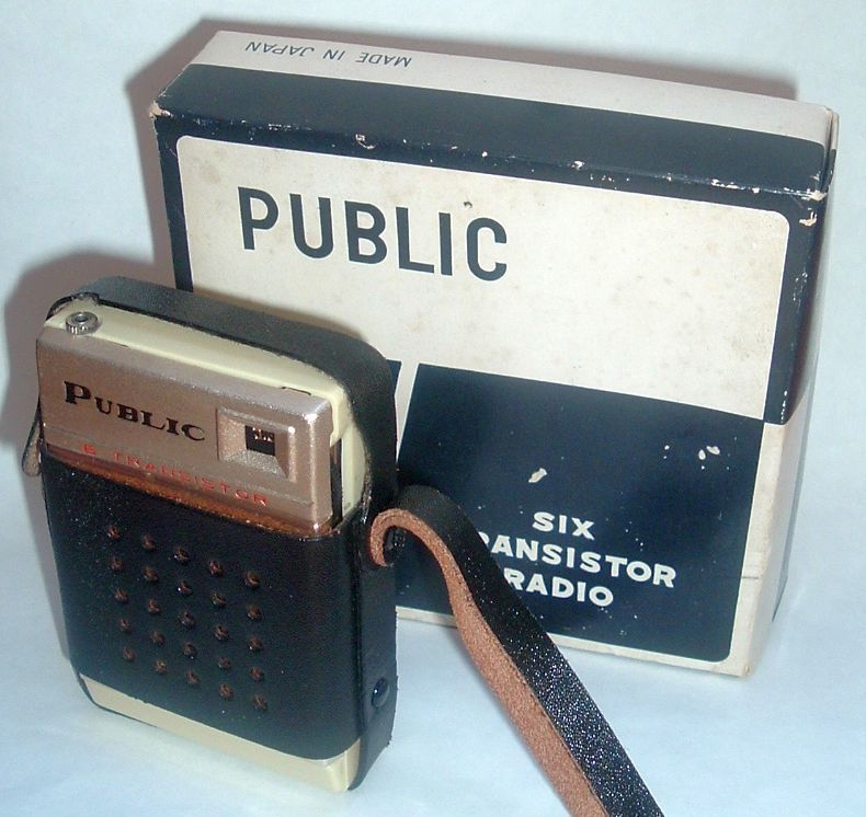 Transistorradio, Public, Made in Japan