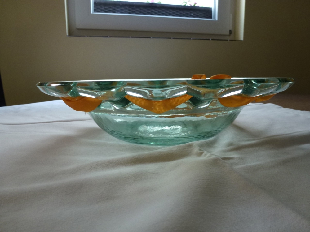 Glasschale grün