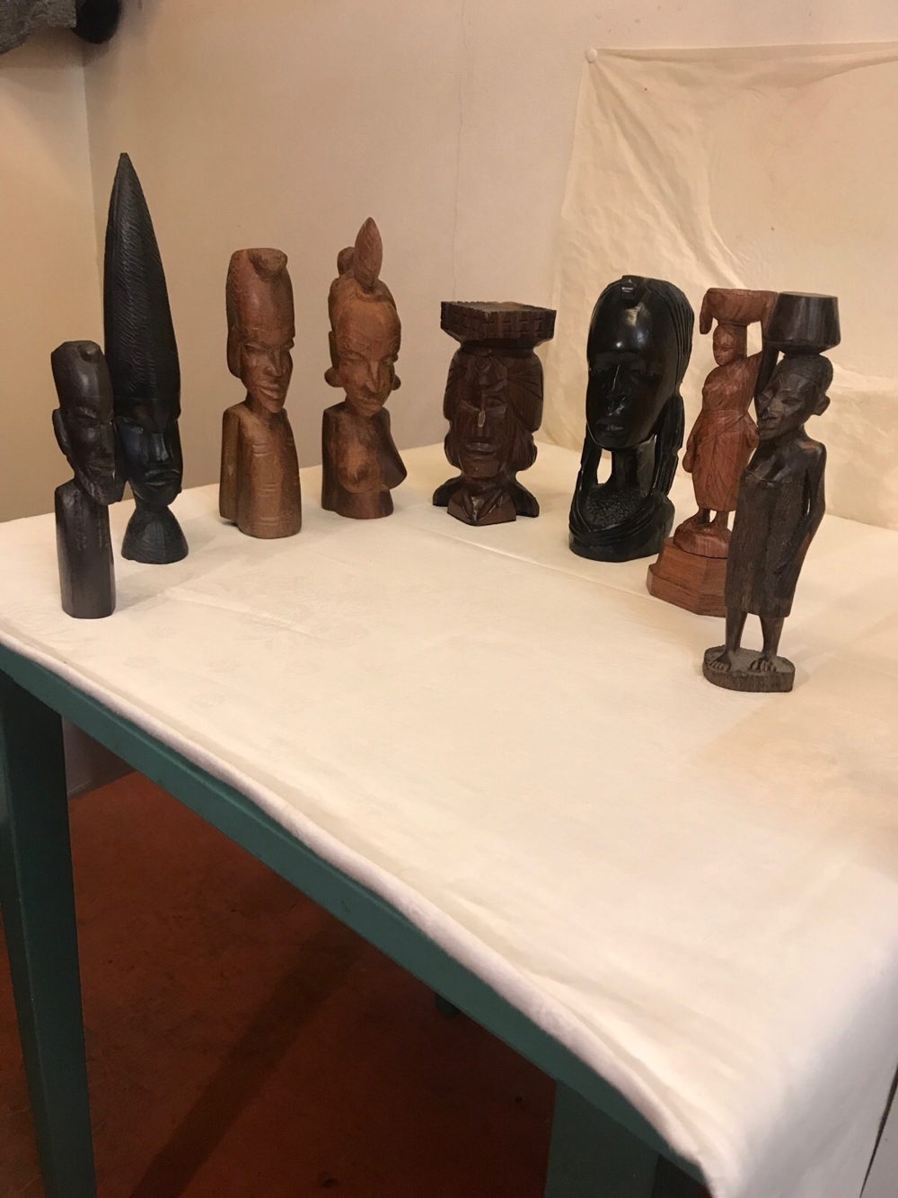 Afrika Glück Figurer aus Holz