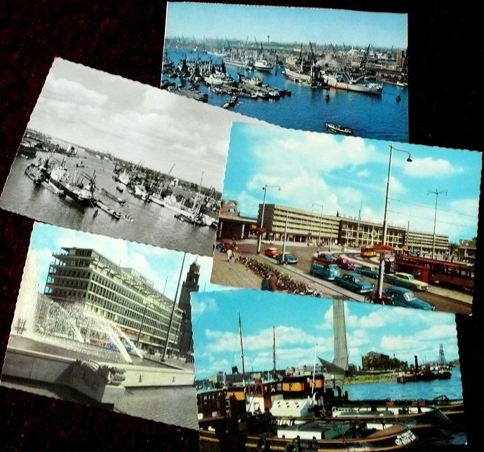 Rotterdam - 5 tolle alte Postkarten