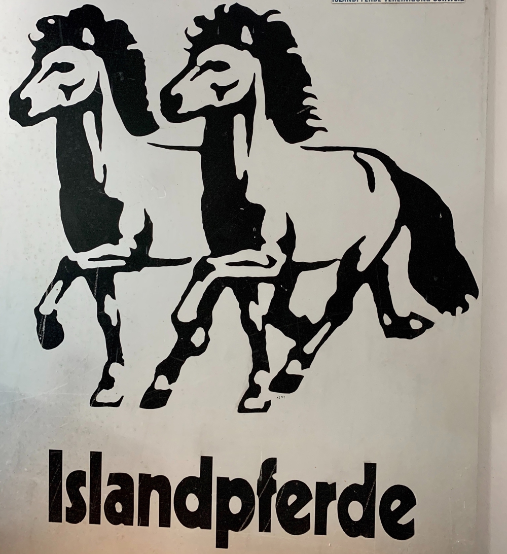 Islandpferdeschild aus Eisen