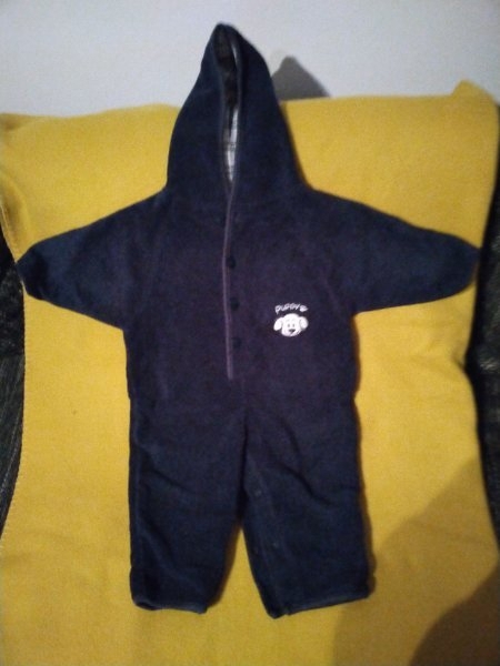 Winteroverall, Größe 74 mit aufknöppfbaren Beinen