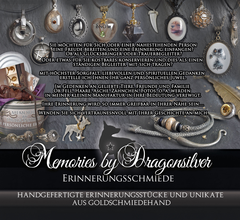 Trauerbewältigung Erinnerungsschmuck Tierhaarschmuck Goldschmiede