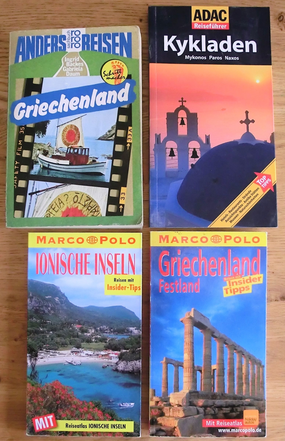 Verschiedene Reiseführer, Bildbände, Sprachführer