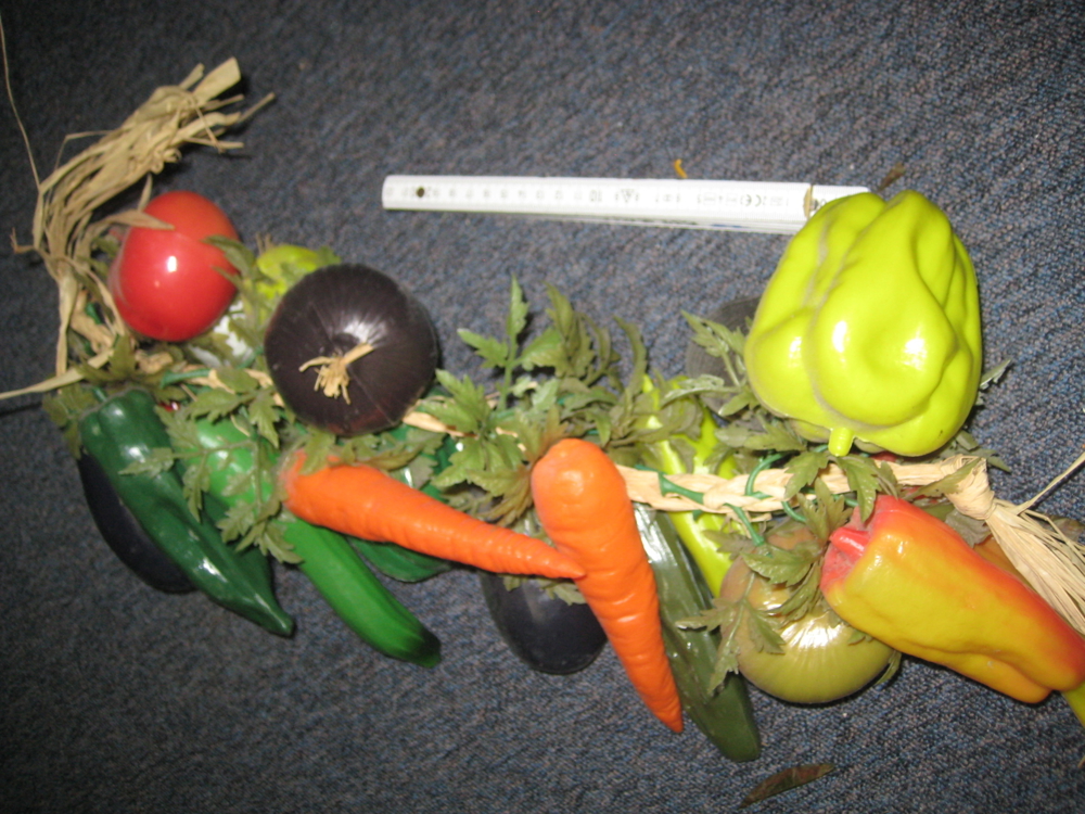 Verschiedene Gemüse-Dekorationen