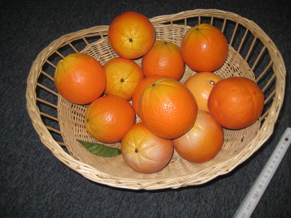 Deko Orangen mit Korb