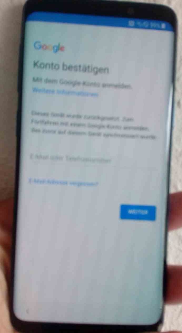 google Sperre entfernen für Samsung S10