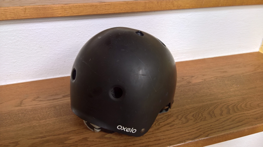 Skater Helm Oxelo Gr. 50-54 cm (Kinder), schwarz, kaum gebraucht