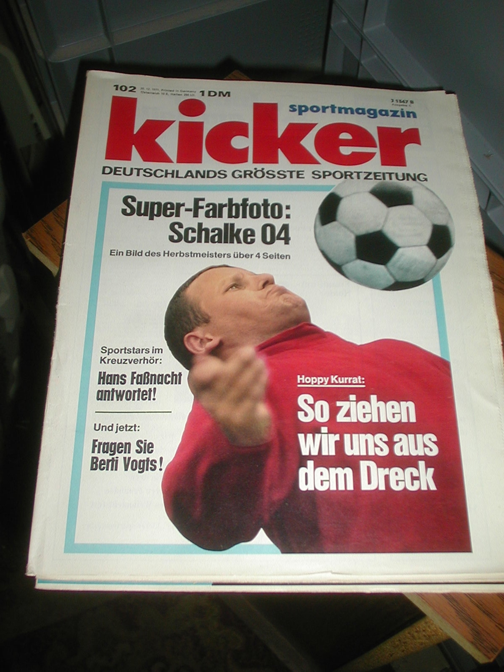 KICKER Sportmagazin Fußball-Fachzeitschrift 1971
