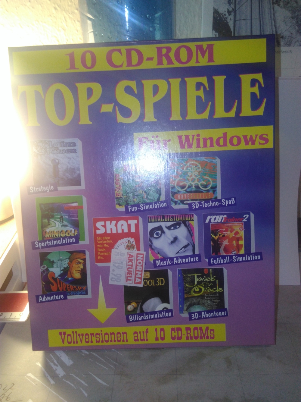 GAME PACK 10 SPIELE auf CD für Windows PC in Big Box