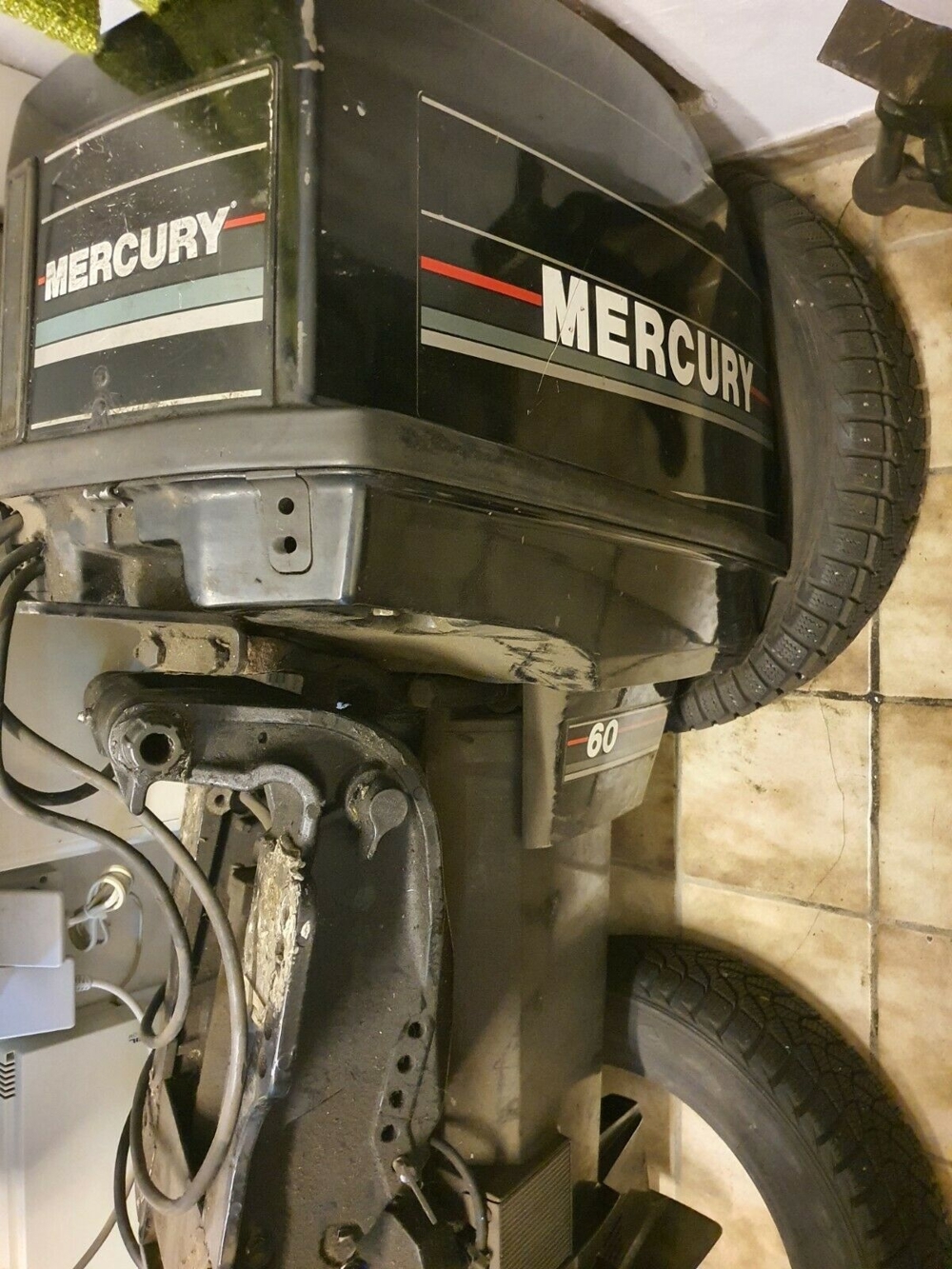 60 PS 2-Takt Mercury Außenborder mit Powertrim und Tilt