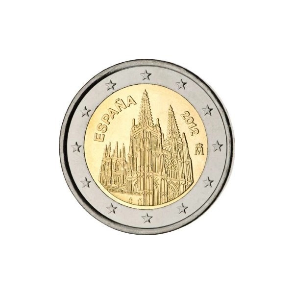 Neu. noch nie im Umlauf = 2 Euro Münze Burgos Spanien 2012 Unesco 