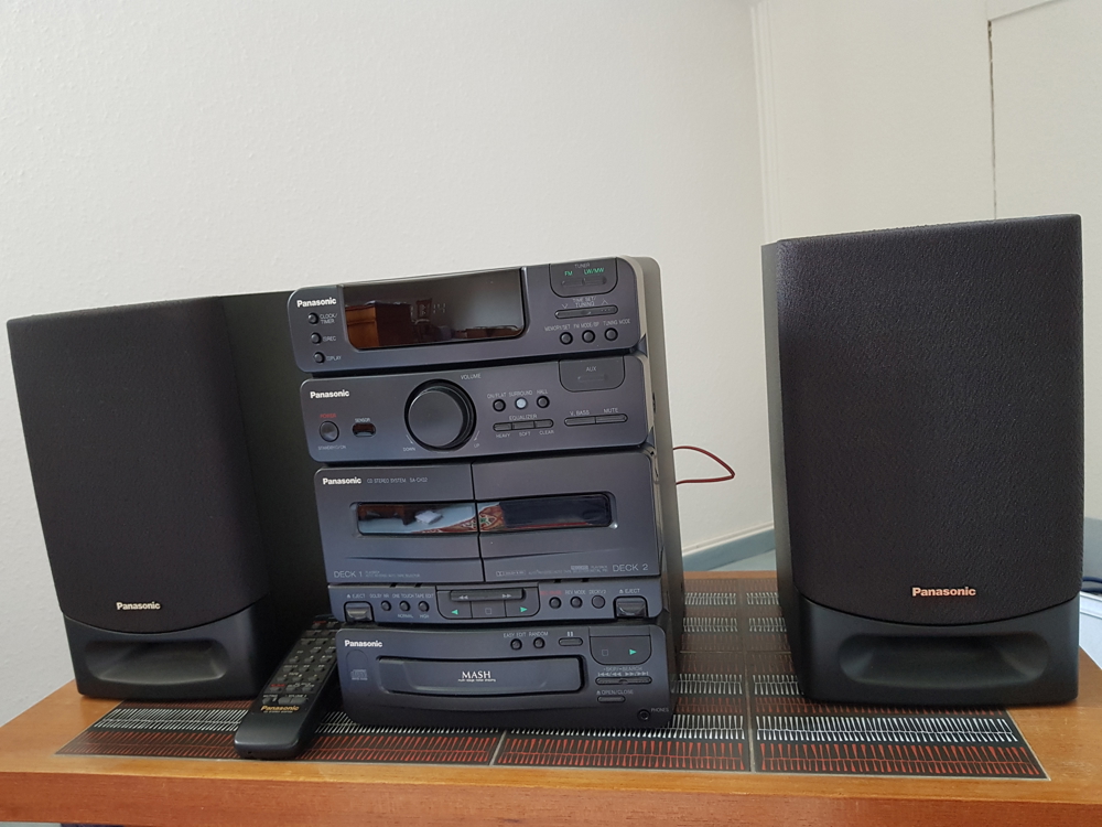 CD Stereoanlage Panasonic SA-CH32EG 2 Lautsprecher Fernbedienung