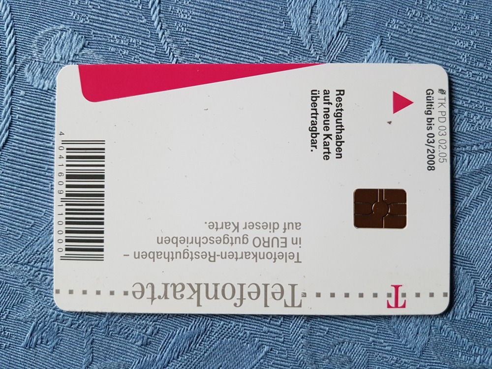 Deutsche Telekom Telefonkarte Guthaben in EURO TK PD 03 02.05
