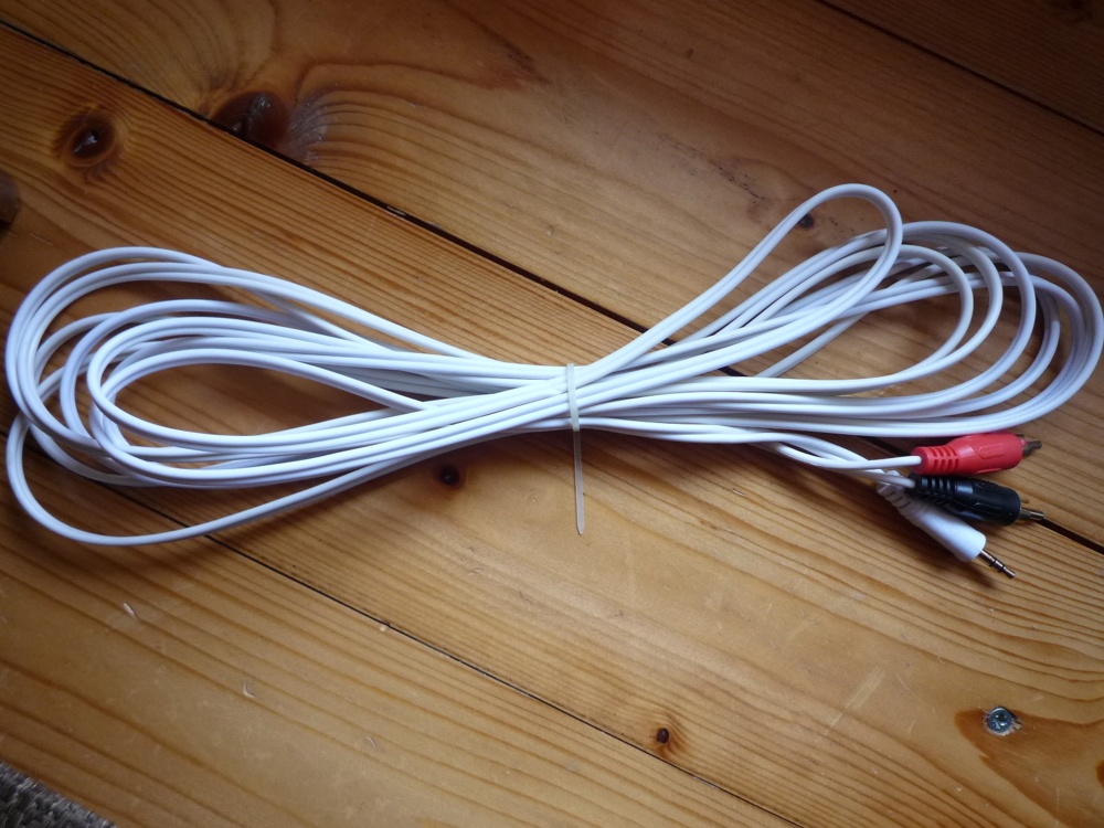 5m Klinke 3,5mm auf Cinch Kabel