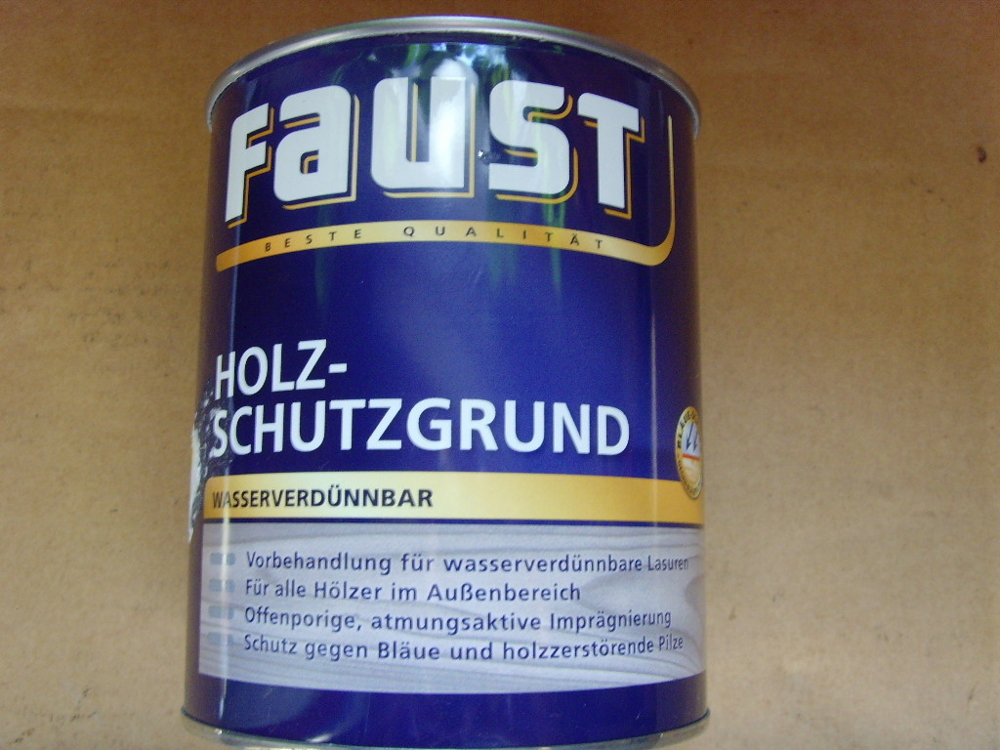 F773811 Faust Holzschutzgrund, Holz Grundierung Farbe