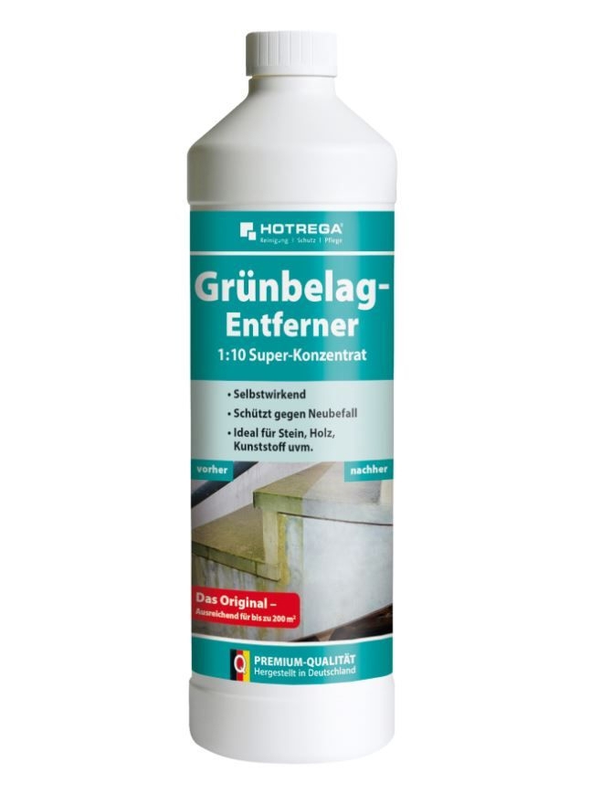 Hotrega Grünbelag - Entferner Konzentrat 1 L Säure und chlorfrei