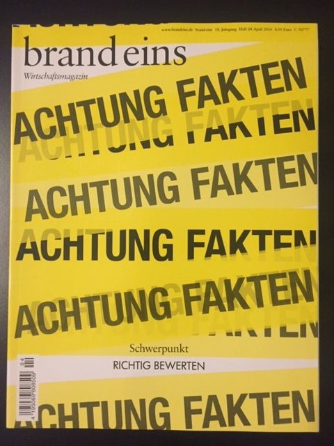 "brand eins" Wirtschaftsmagazin 11 Ausgaben 2016
