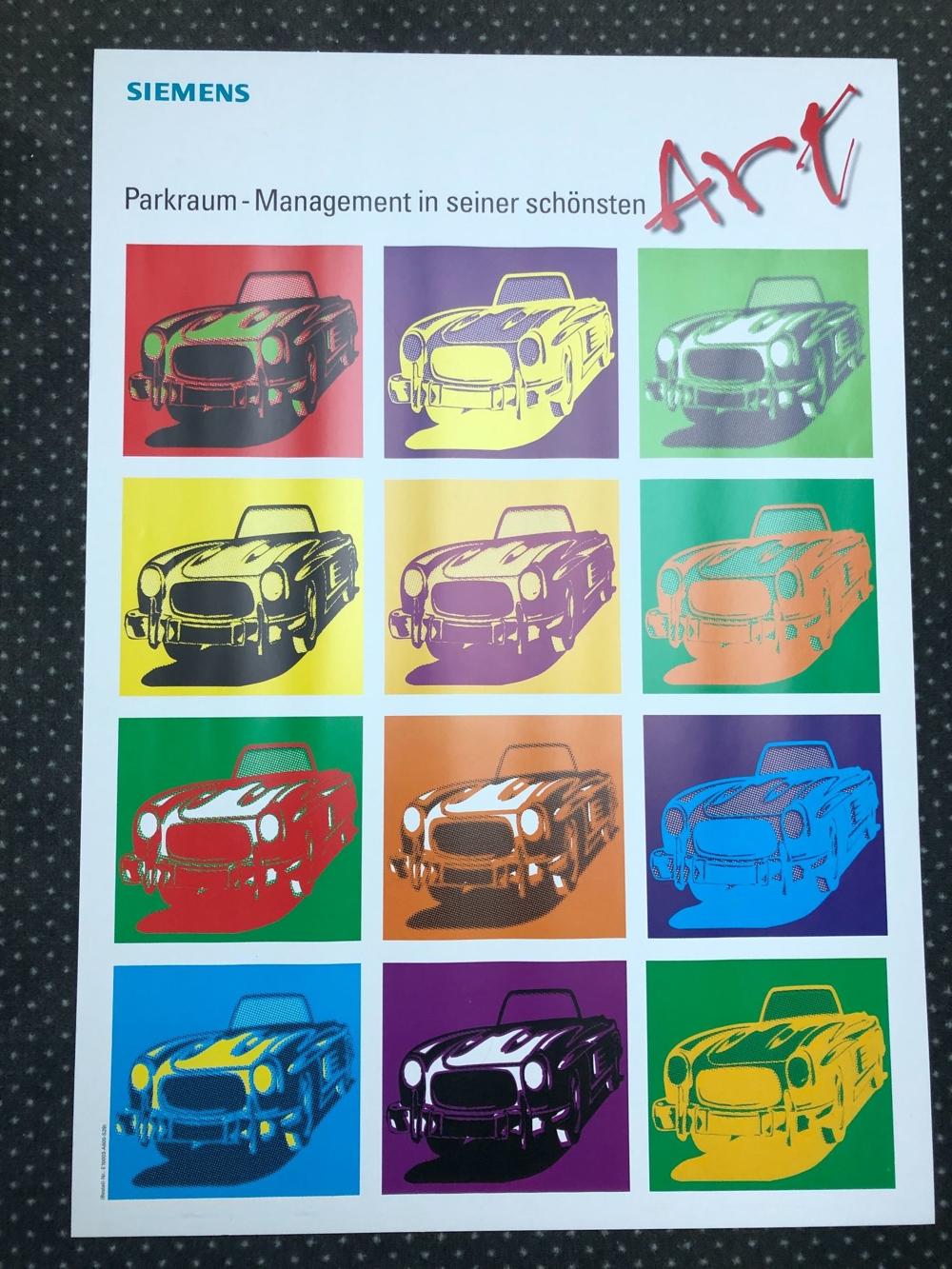 Siemens Parkraum-Management - Kunstdruck in Museumsqualität