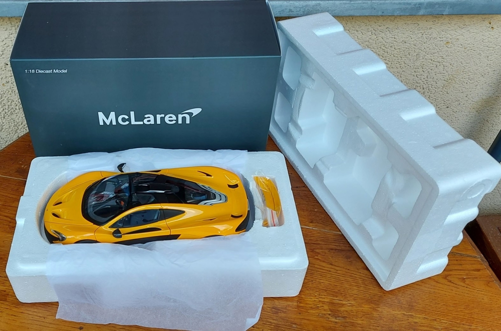 1:18 McLaren P1 Gelb Modellauto OVP no umbau tuning