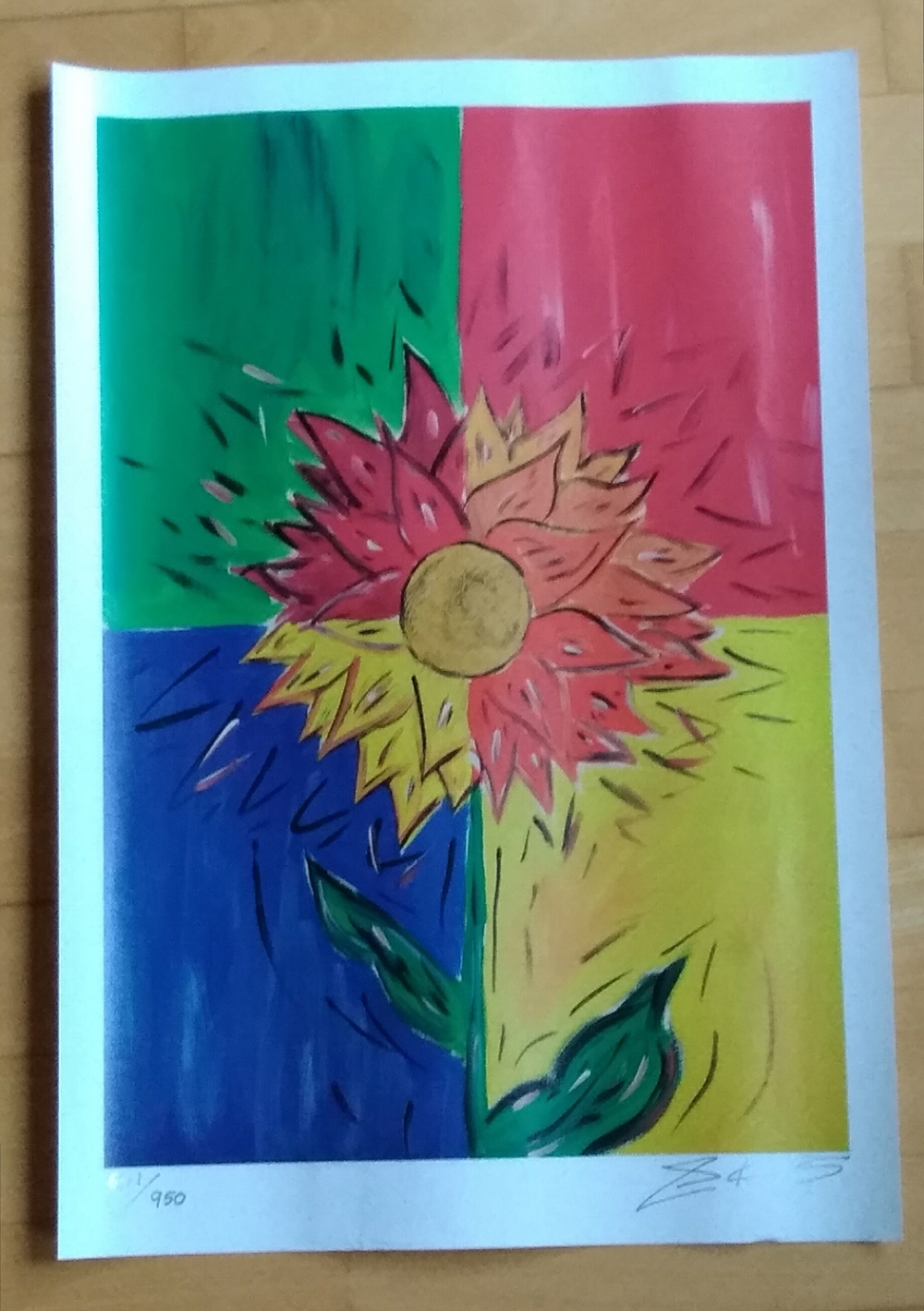Kunstdruck "Sunflower" von Stanley King