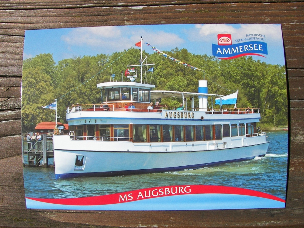 Ammersee Schiff MS Augsburg, Bj. 2008, unbeschrieben NEU