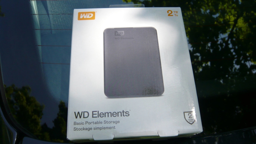 2 TB WD Festplatte elements neu