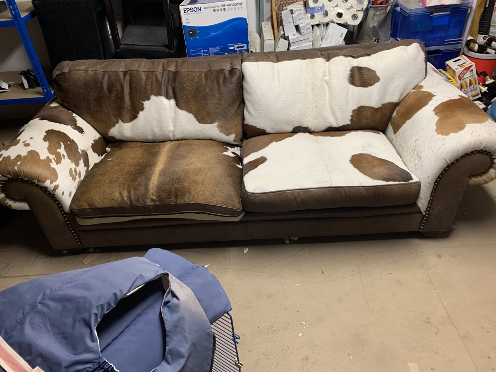 Sofa Couch Sitzgruppe Antilope Fell selten chic, für Kenner