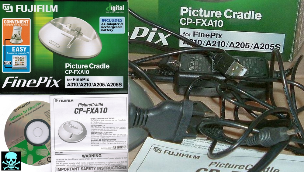 Fuji FinePix CP-FXA10 Netzteil und USB-Ladestation für A310/A210/A205/A205S