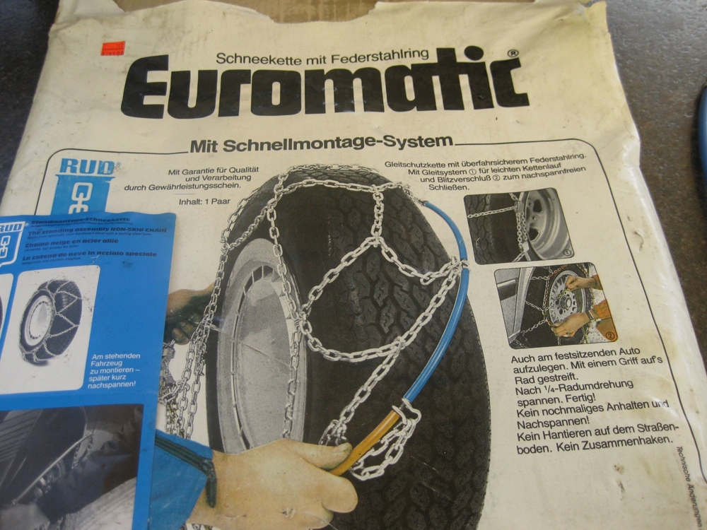Euromatic Schneekette mit Federstahlring 1 Paar
