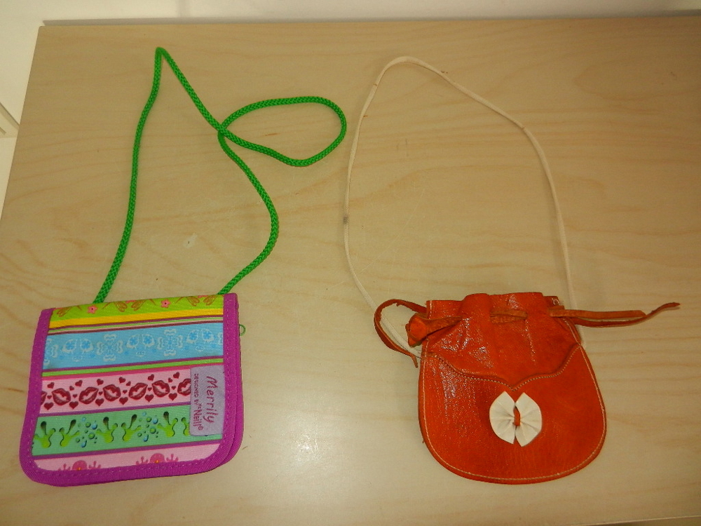 2x Kleinkind Geldbörse Kindergarten Grundschule Tasche