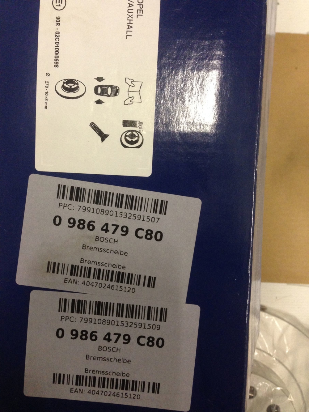 Bremsscheiben Bosch hinten neu