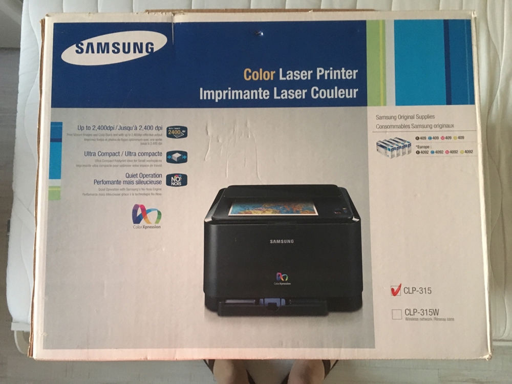 Neu! Color Laser Printer Farb Laser Drucker Samsung CLP-315