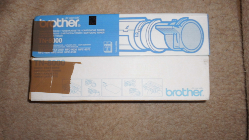 2x Original BROTHER TN-8000 Tonerkassette Toner Kartusche Fax MFC