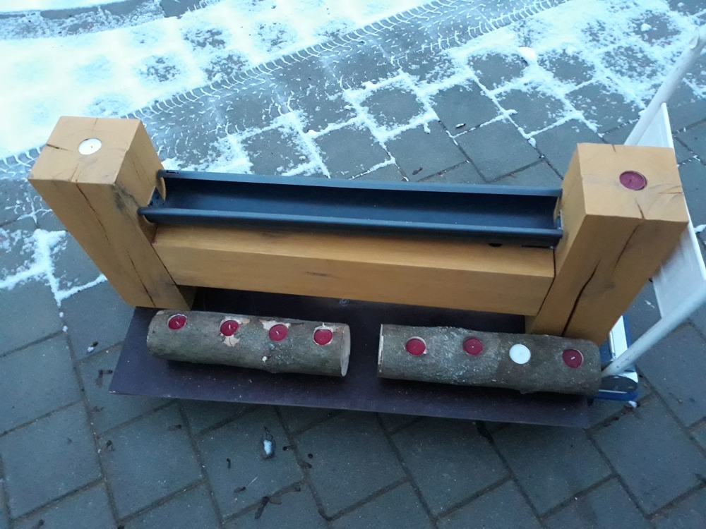 Massivholz Teelichthalter