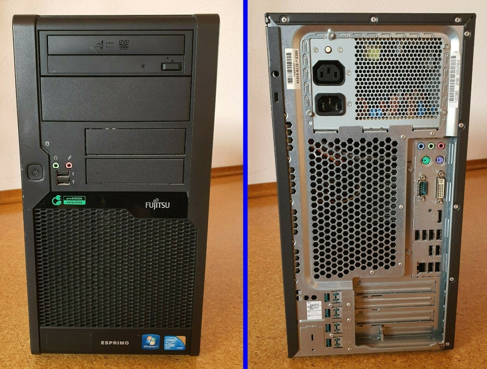 schneller Komplett-PC Fujitsu Esprimo P9900 mit Intel Core i5 CPU und 256 GB SSD