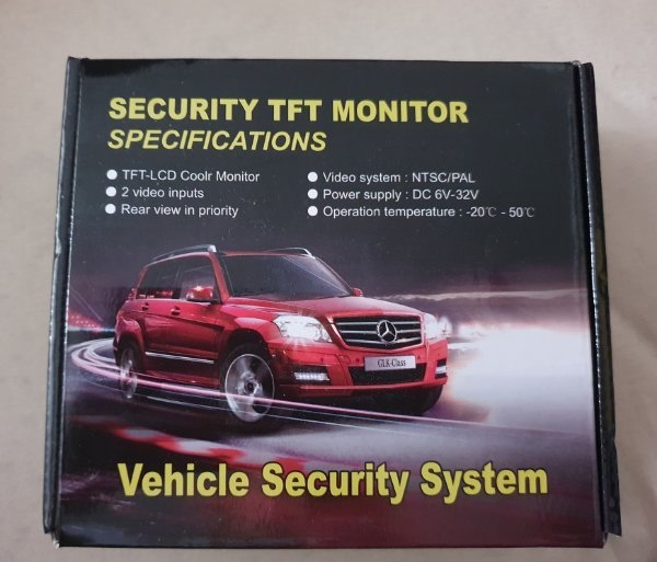 Security TFT Monitor (Rückfahrkamera) Neu