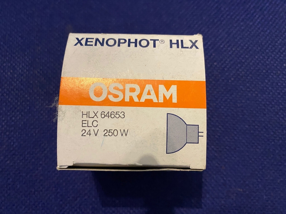 Halogenlampe OSRAM 64653HLX GX5,3 24V 250W, unbenutzt
